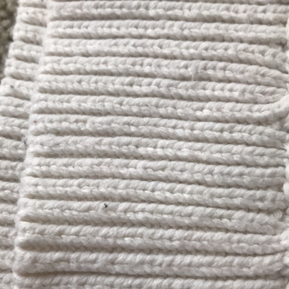 Girls Cream White Cable Knit sweater - Picture 5 of 5